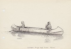 003 Canada - piroga degli Indiani Ojibwa
